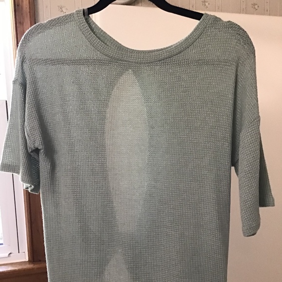 Sage Green Open Back Cover Up or Summer Top - Picture 1 of 5